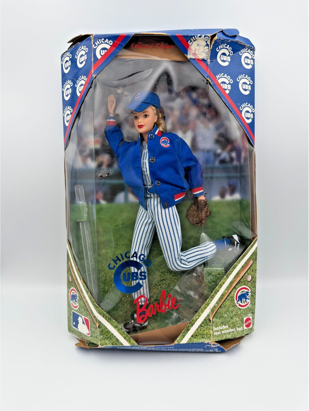 Vintage 1999 Collector Edition Chicago Cubs Barbie doll by Mattel